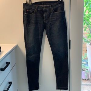 Hudson jeans. Great condition krista ankle skinny with raw hem